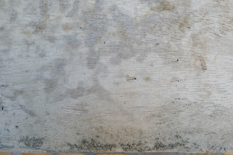 Grey stained concrete up close