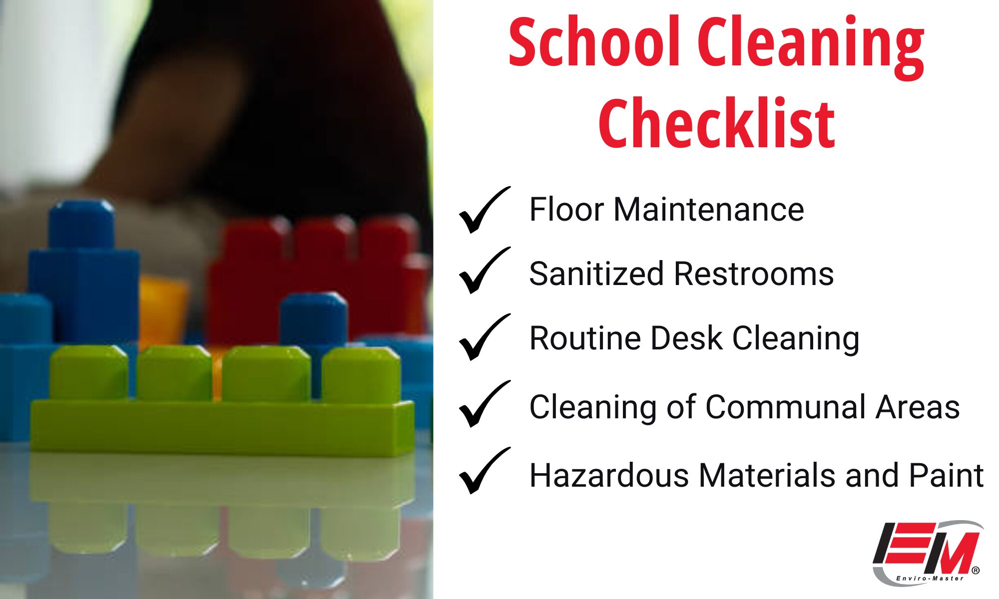 school cleaning checklist